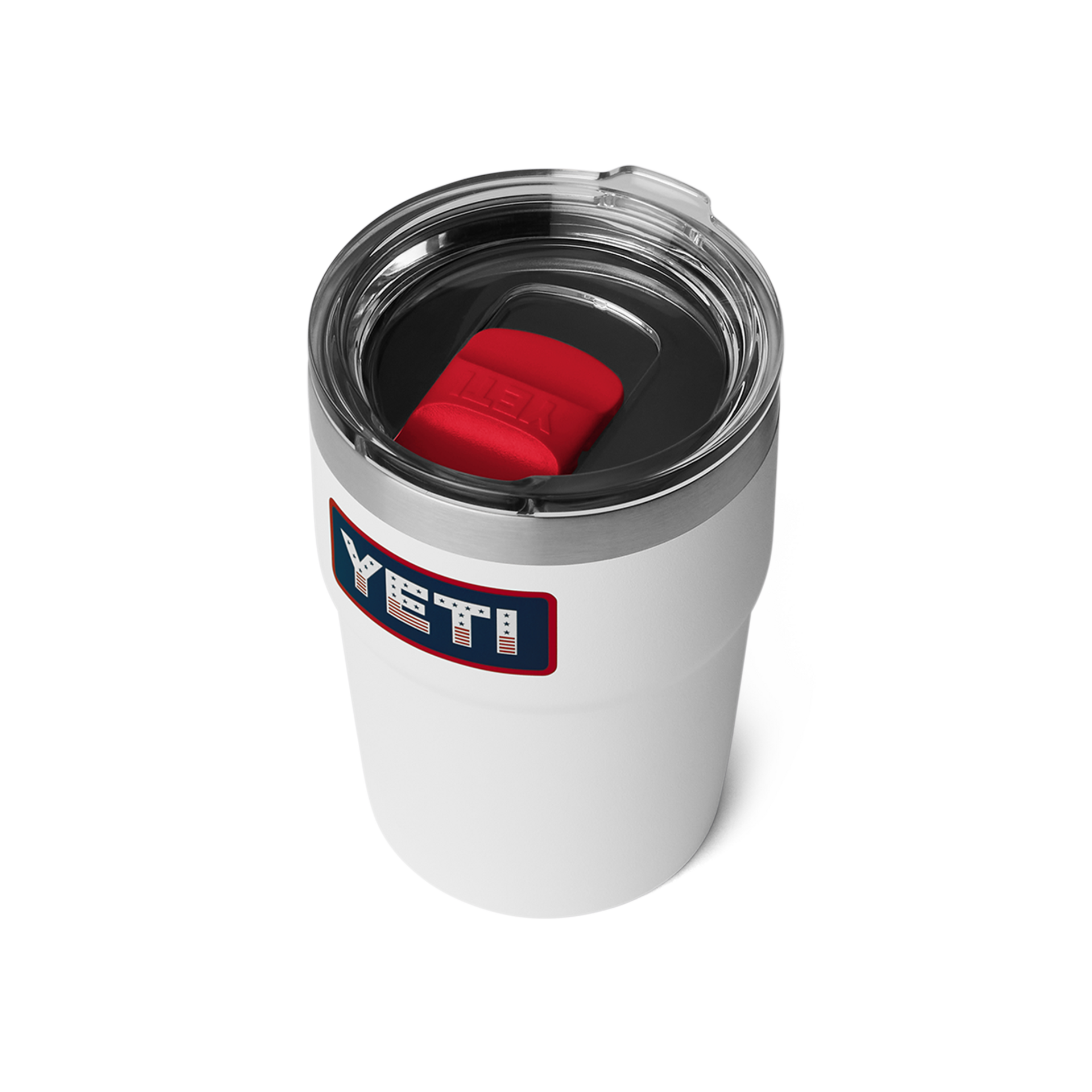 16 oz Stackable Cup, White Badge, large