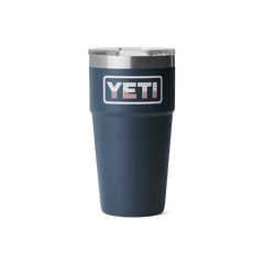 20 oz Stackable Cup, Navy Badge, large