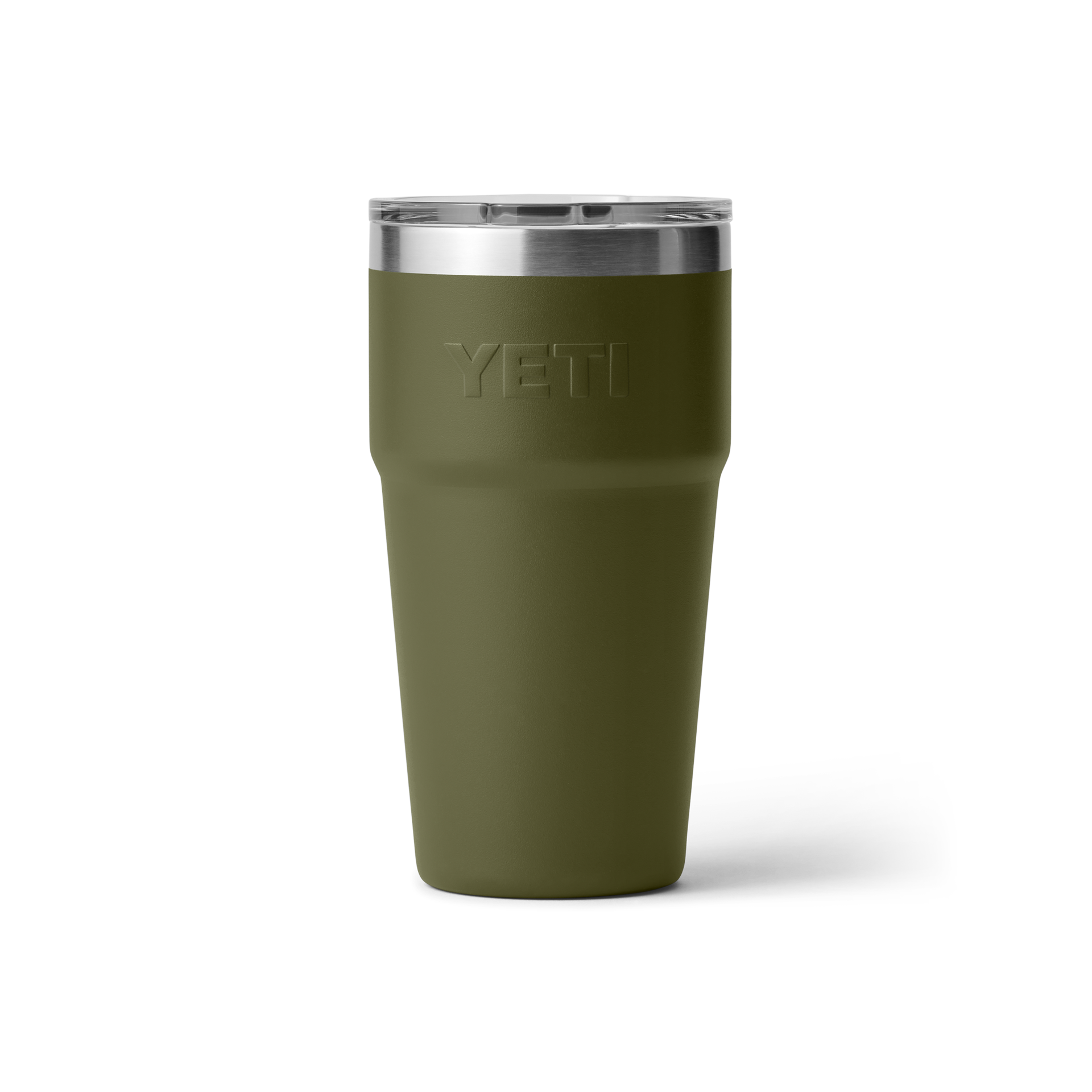 20 oz Stackable Cup, Olive/King Crab Orange, large