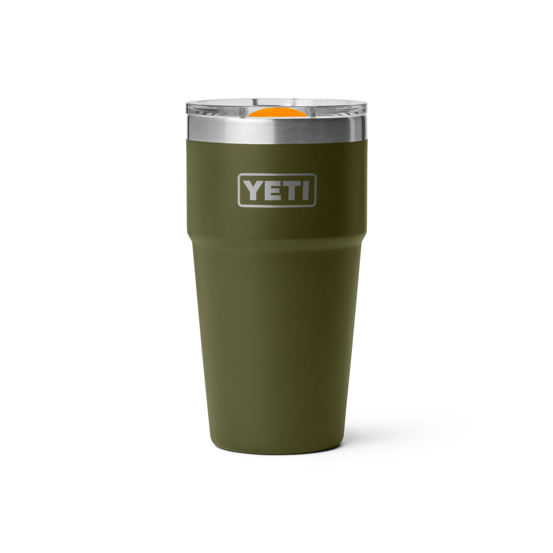 20 oz Stackable Cup, Olive/King Crab Orange, large