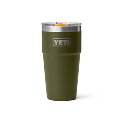 20 oz Stackable Cup, Olive/King Crab Orange, large