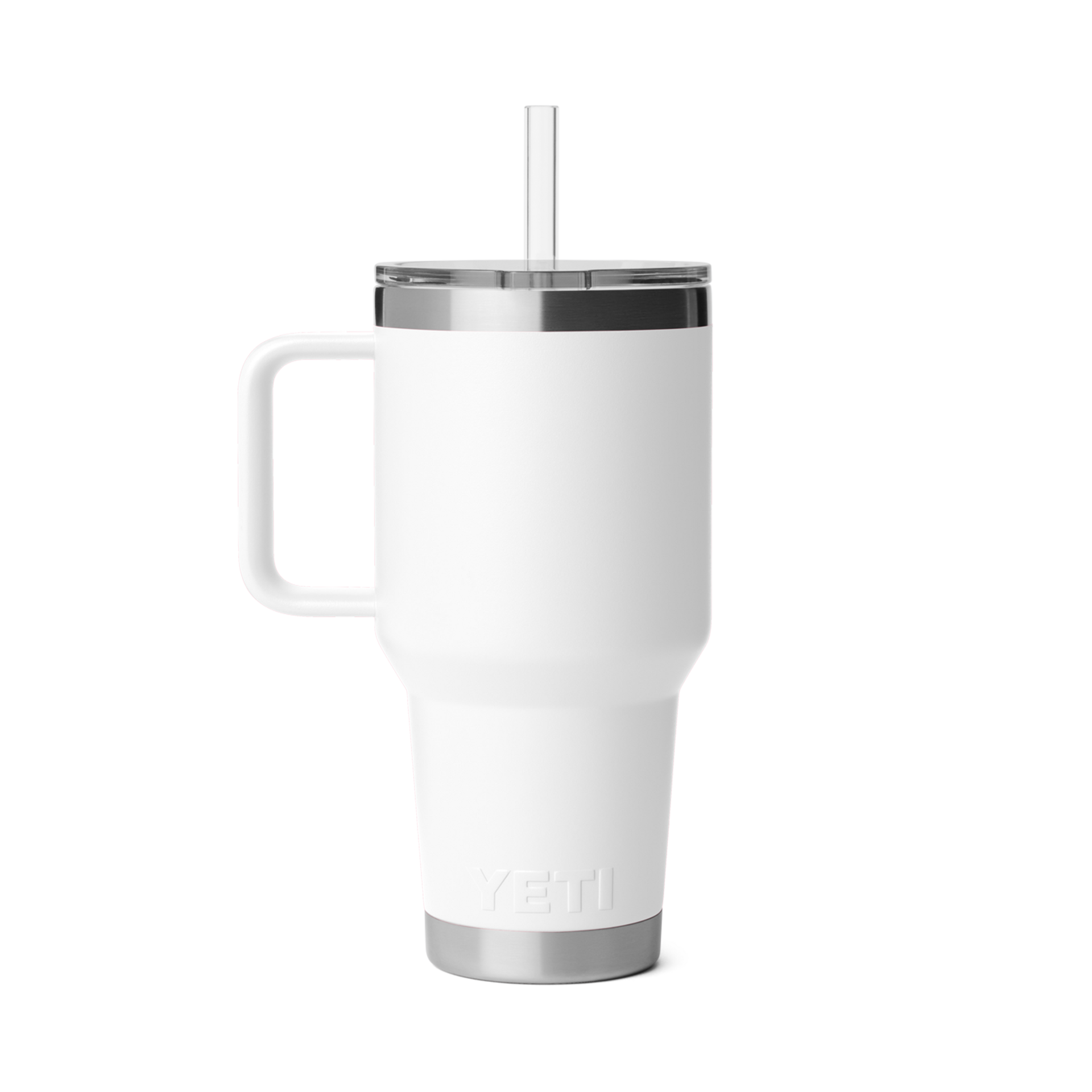 35 oz Straw Mug, White, large