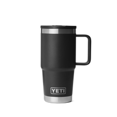 20 oz Travel Straw Mug, Black, large