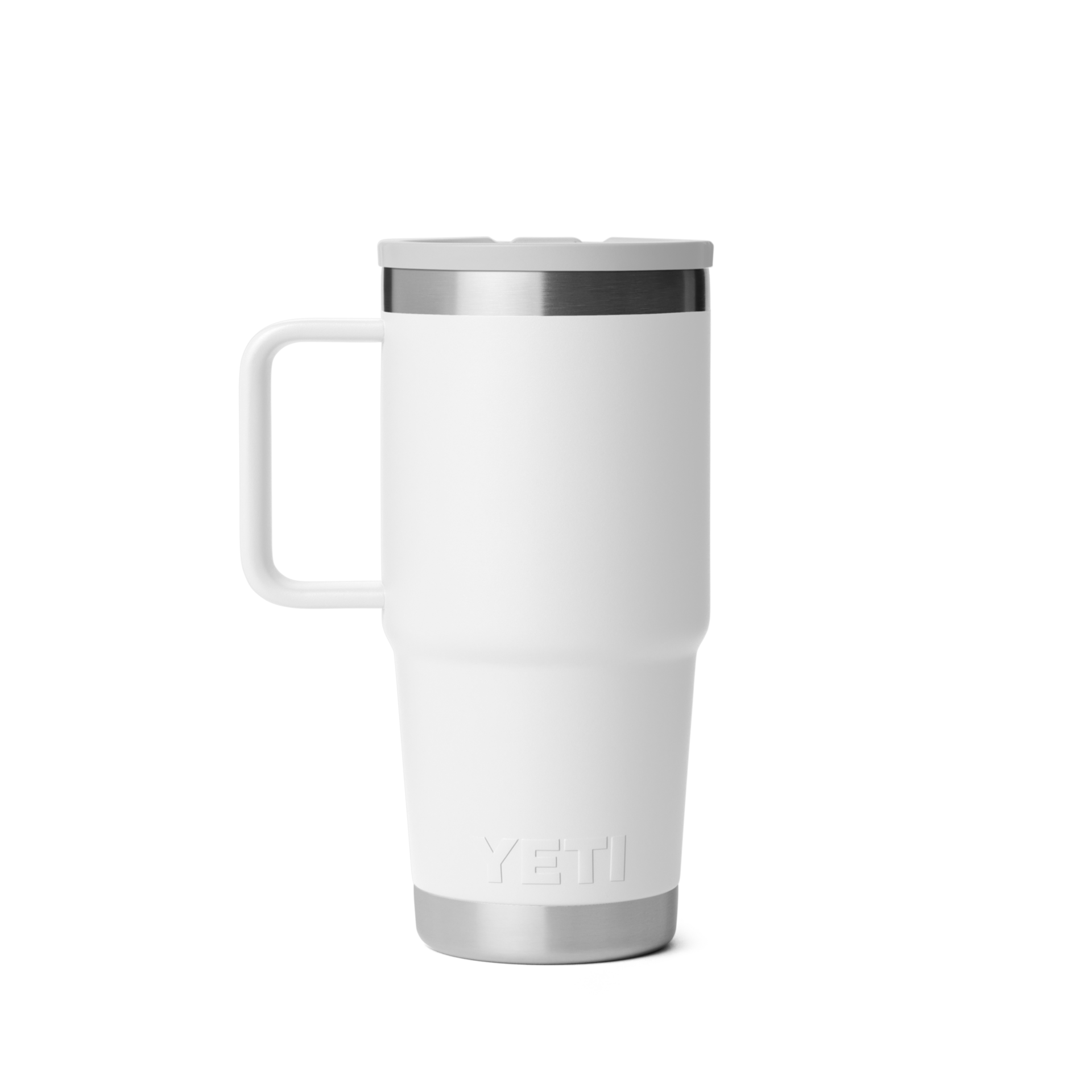20 oz Travel Straw Mug, White, large