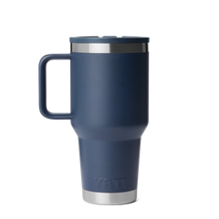 30 oz Travel Straw Mug, Navy, large