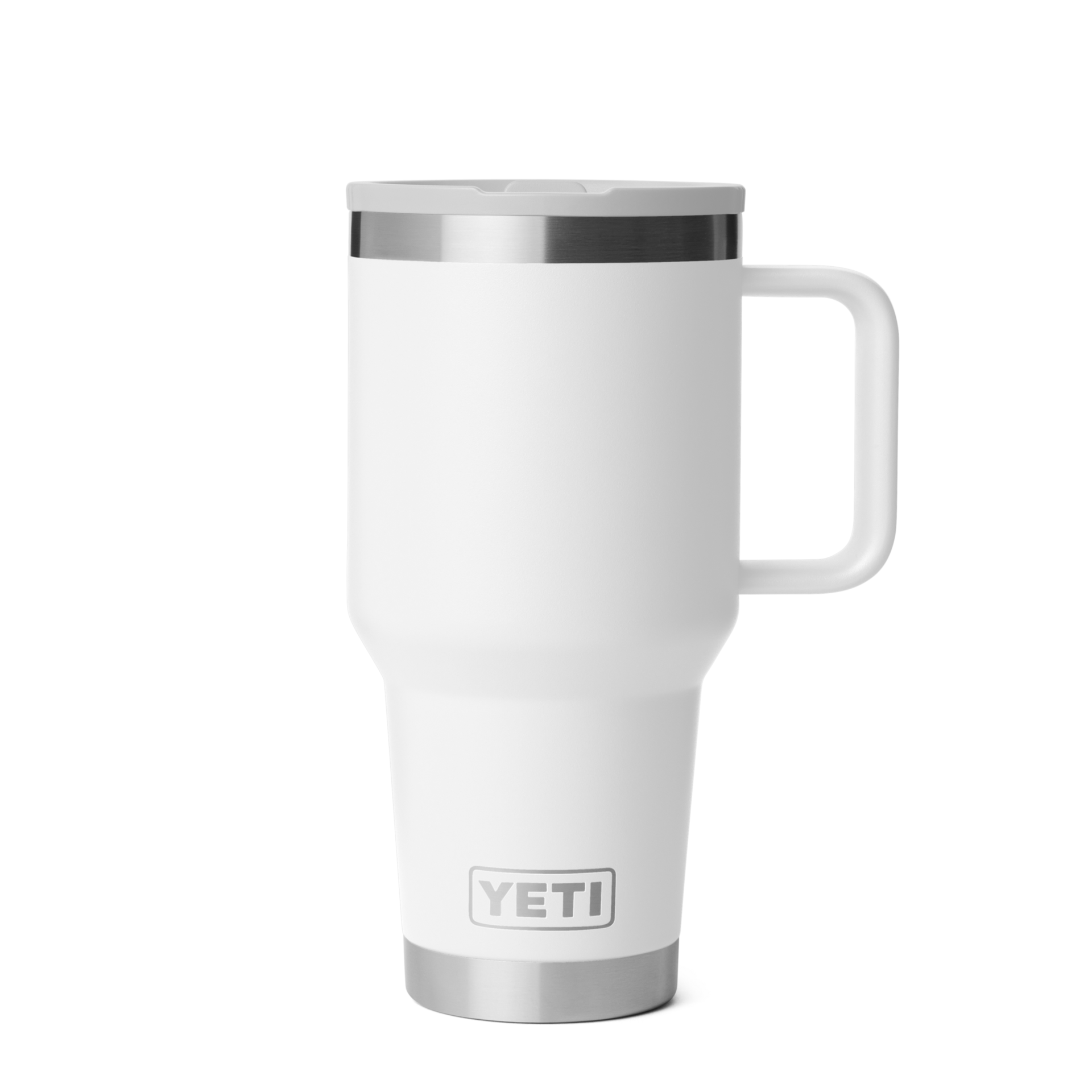 30 oz Travel Straw Mug, White, large