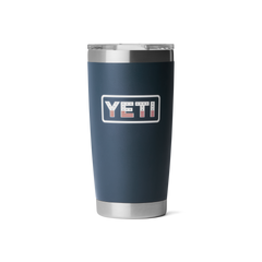 20 oz Tumbler, Navy Badge, large