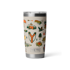 20 oz Tumbler, Cape Summer Camp, large