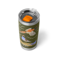 20 oz Tumbler, Upland Bird Olive, large
