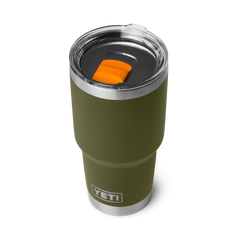30 oz Tumbler, Olive/King Crab Orange, large