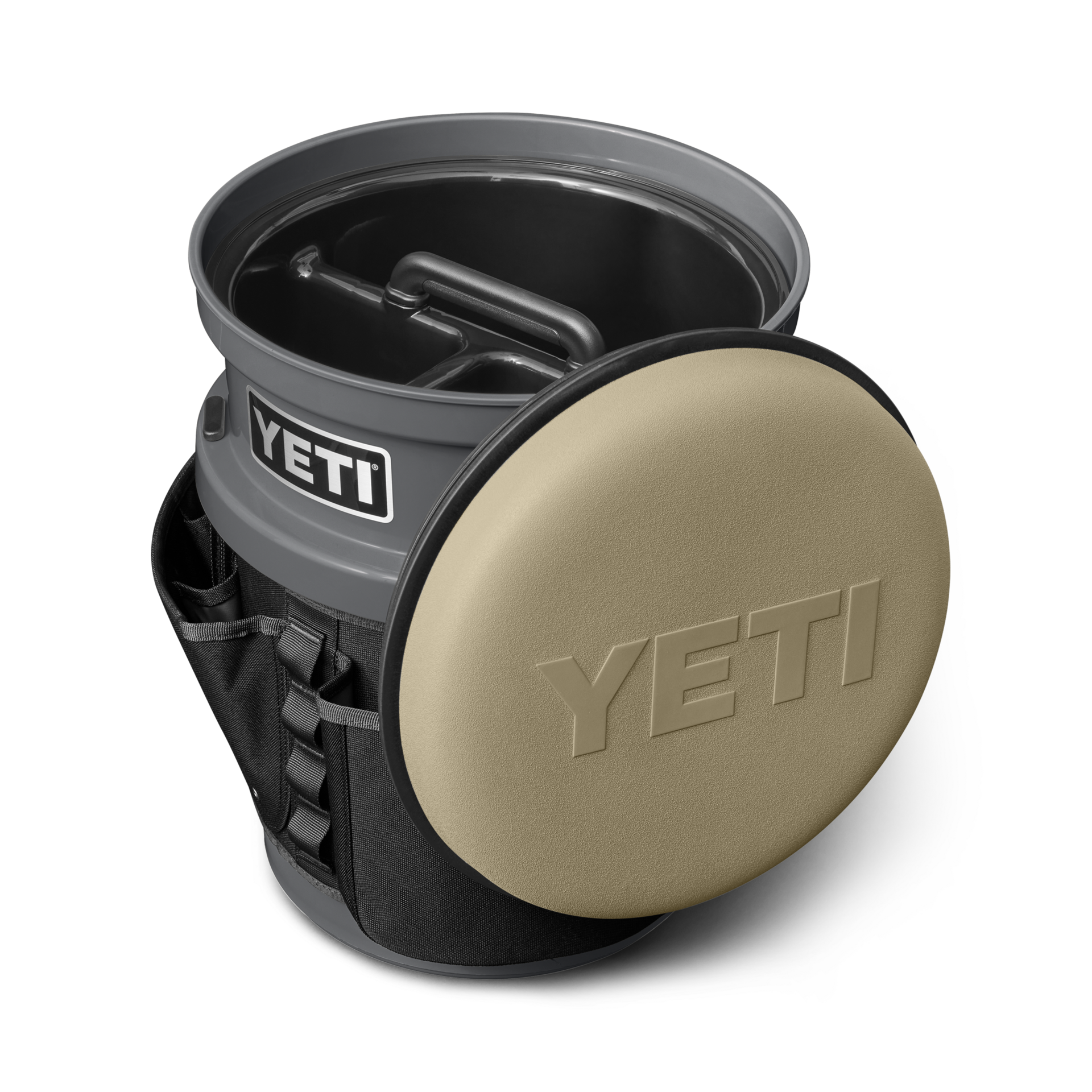 The Fully-Loaded Bucket With Tan Swivel Seat, , large
