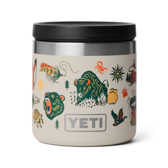 8 oz Insulated Food Jar, Cape Summer Camp, large