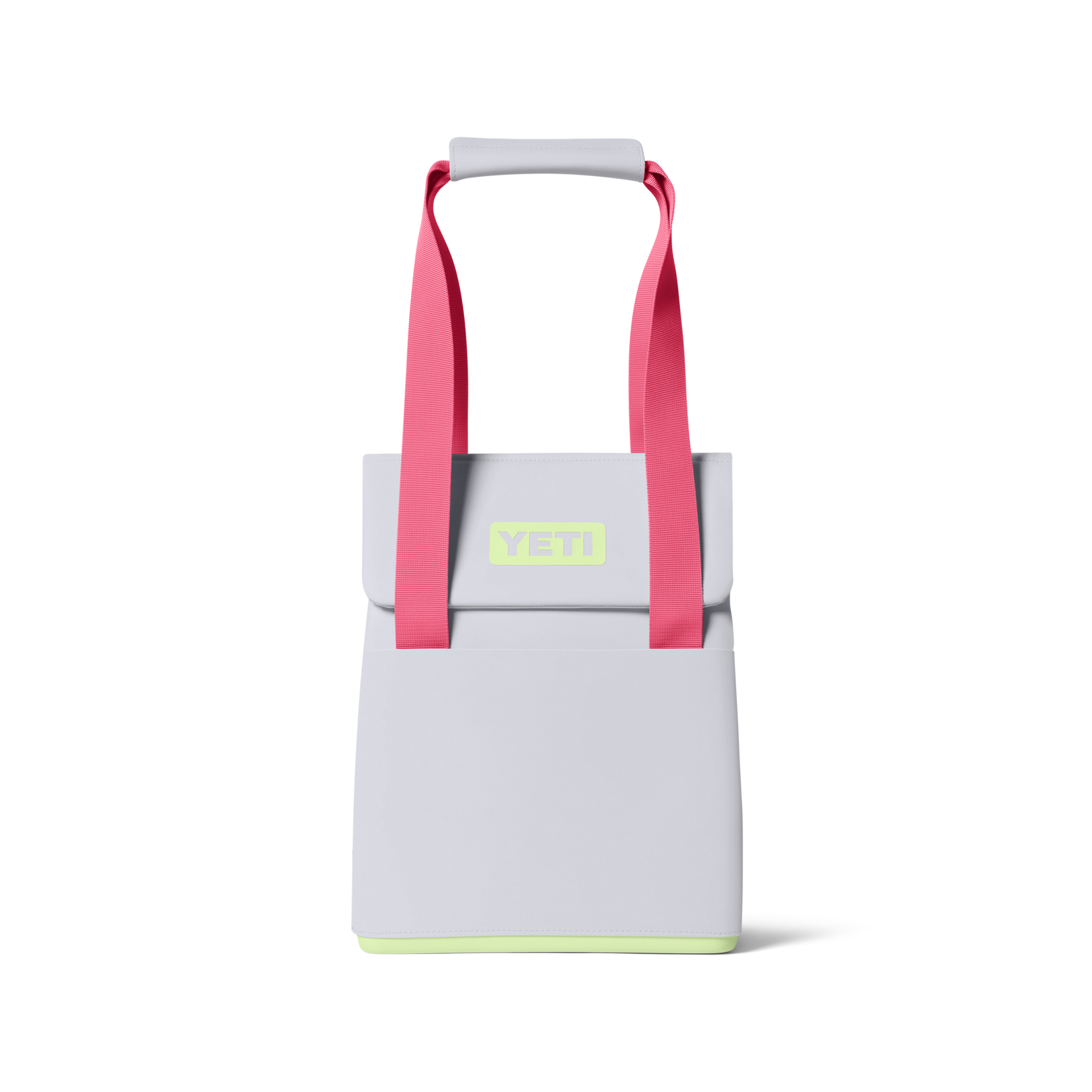 14L Insulated Tote Bag, Mist/Pink/Grasshopper, large