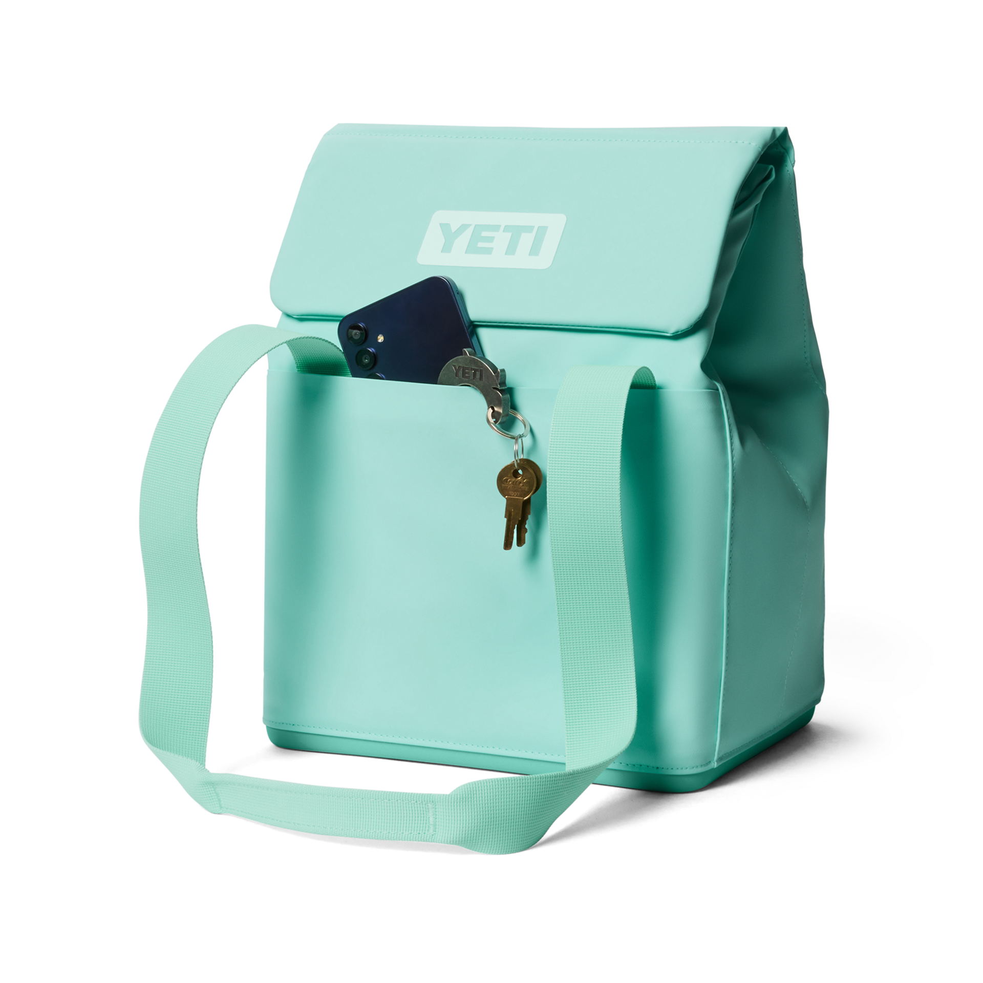 14L Insulated Tote Bag, Seafoam, large