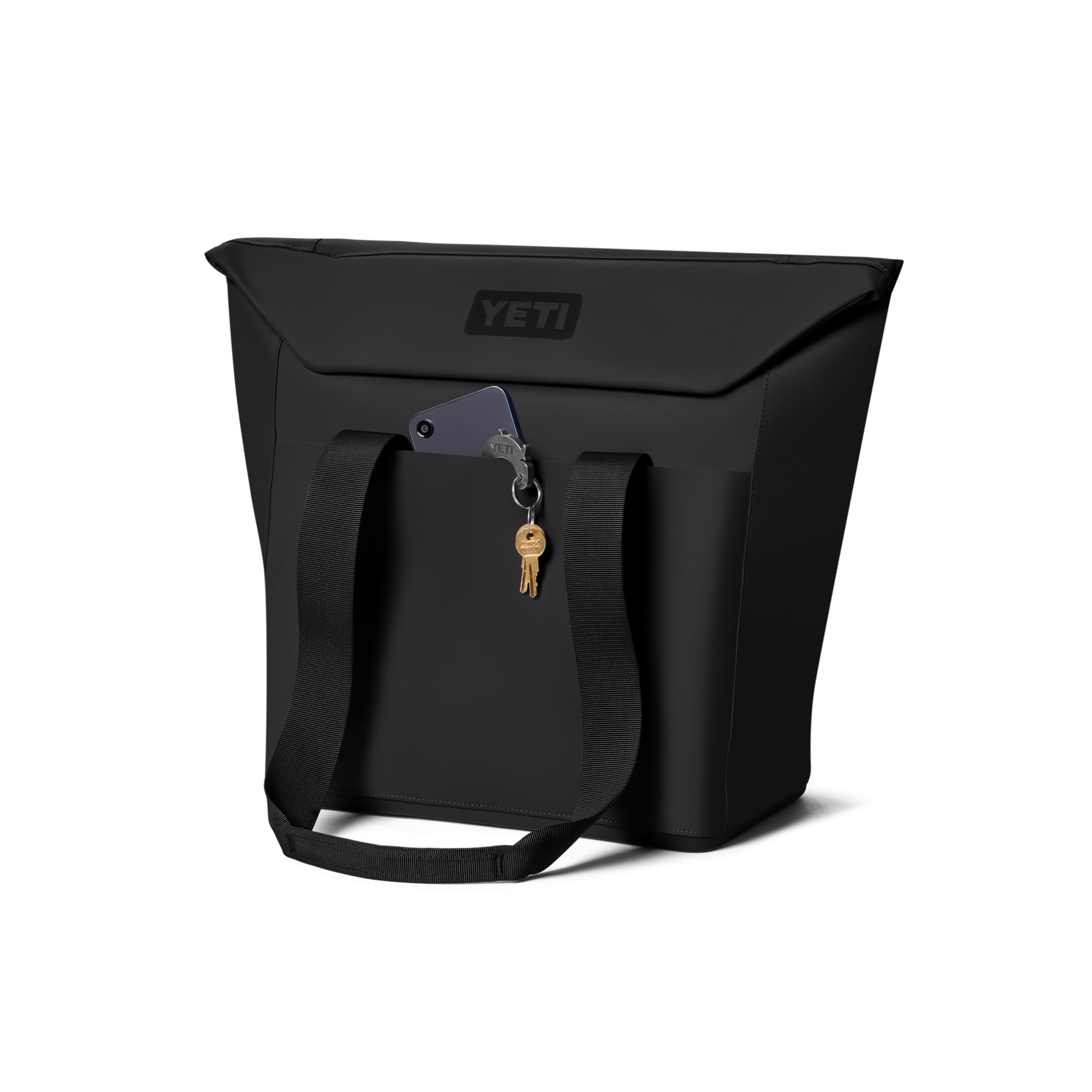 20L Insulated Tote Bag, Black, large