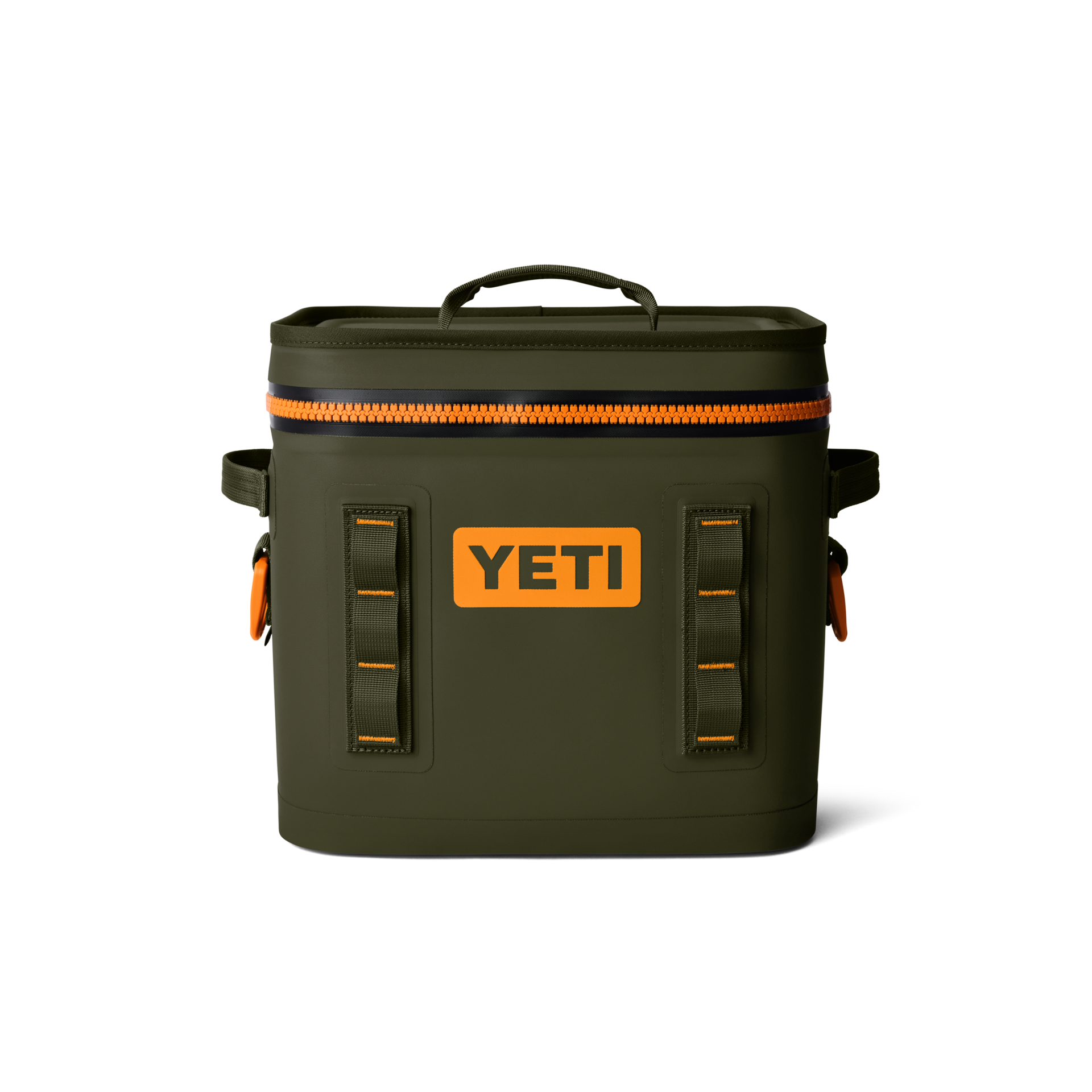 12 Soft Cooler, Olive/King Crab Orange, large