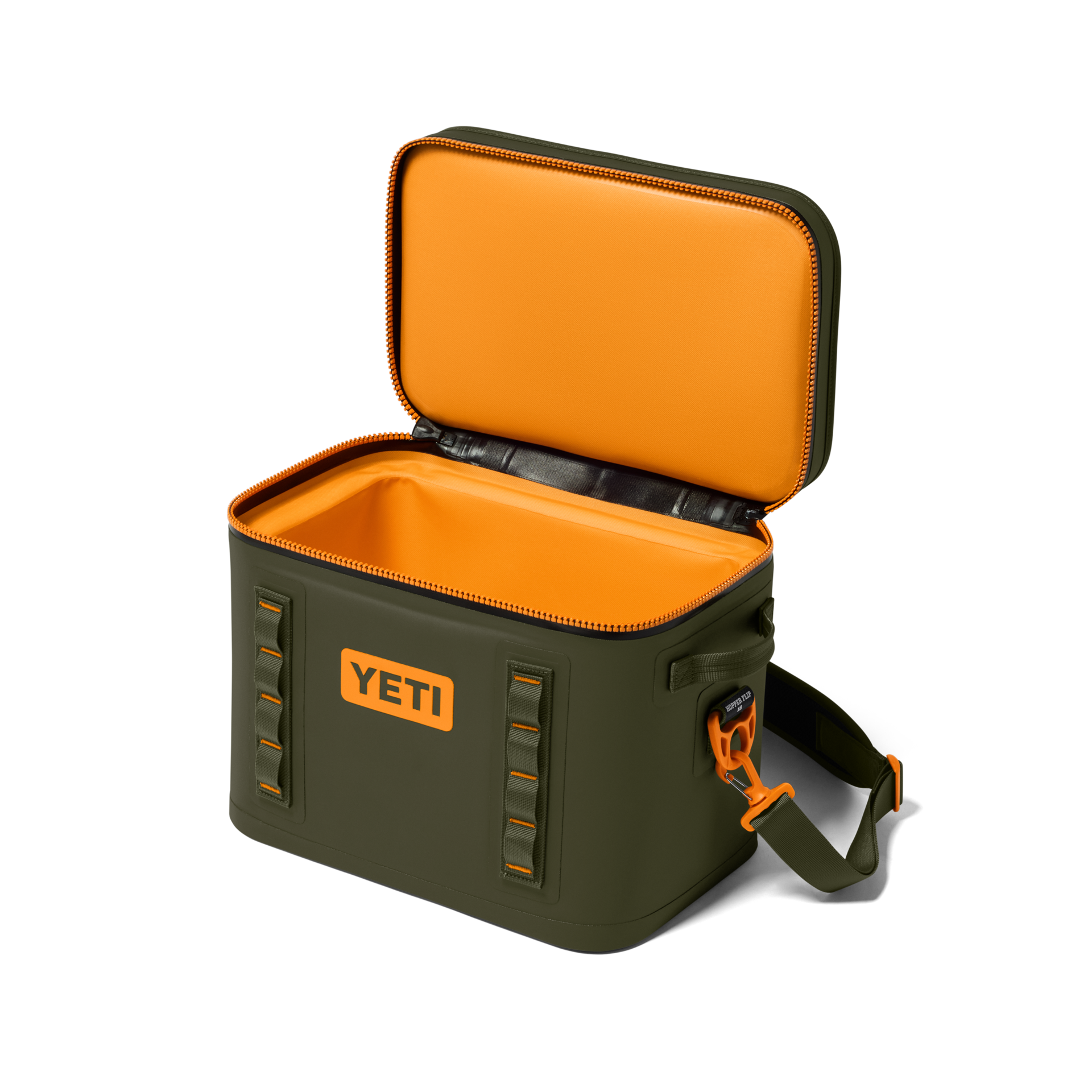 18 Soft Cooler, Olive/King Crab Orange, large