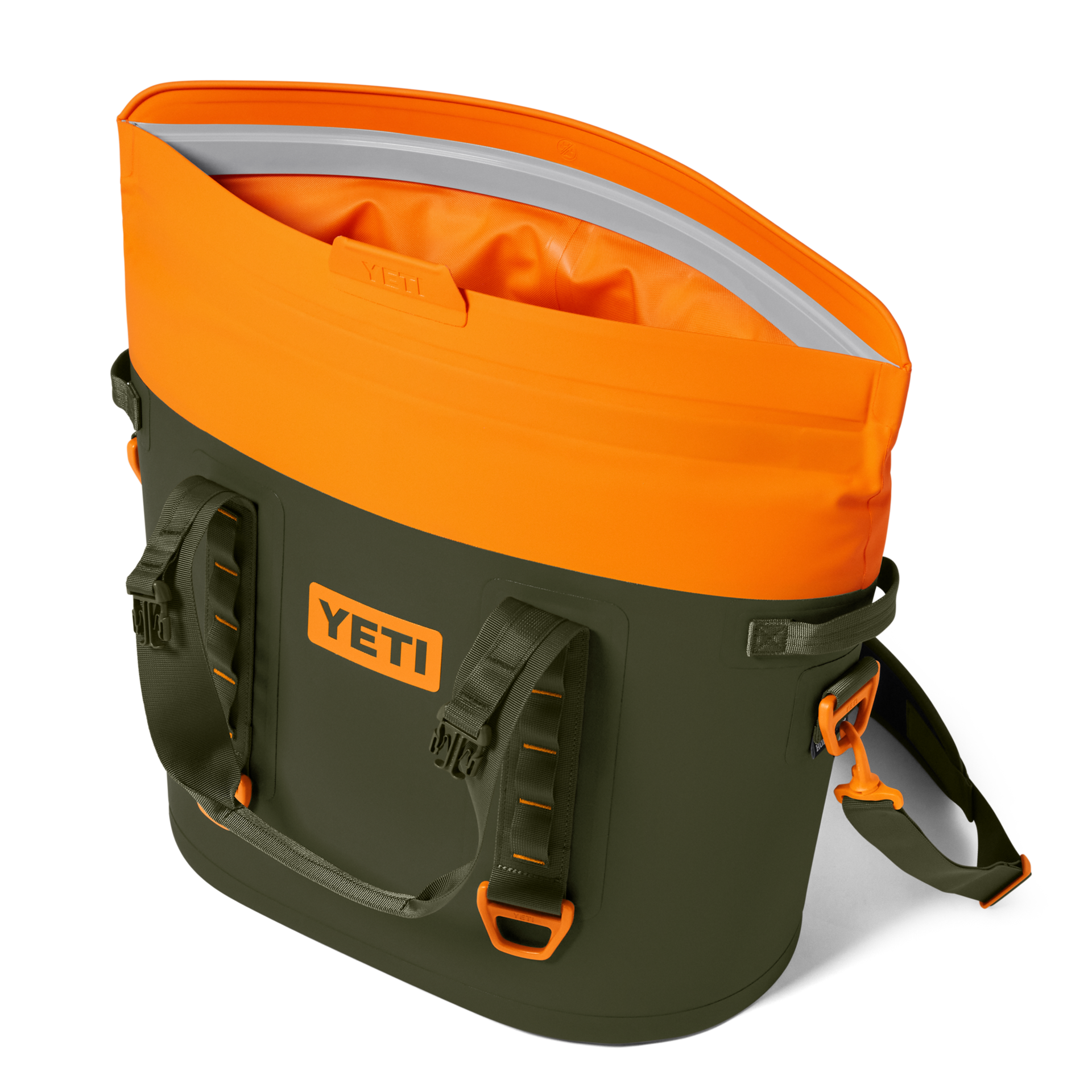 M30 Tote Soft Cooler, Olive/King Crab Orange, large