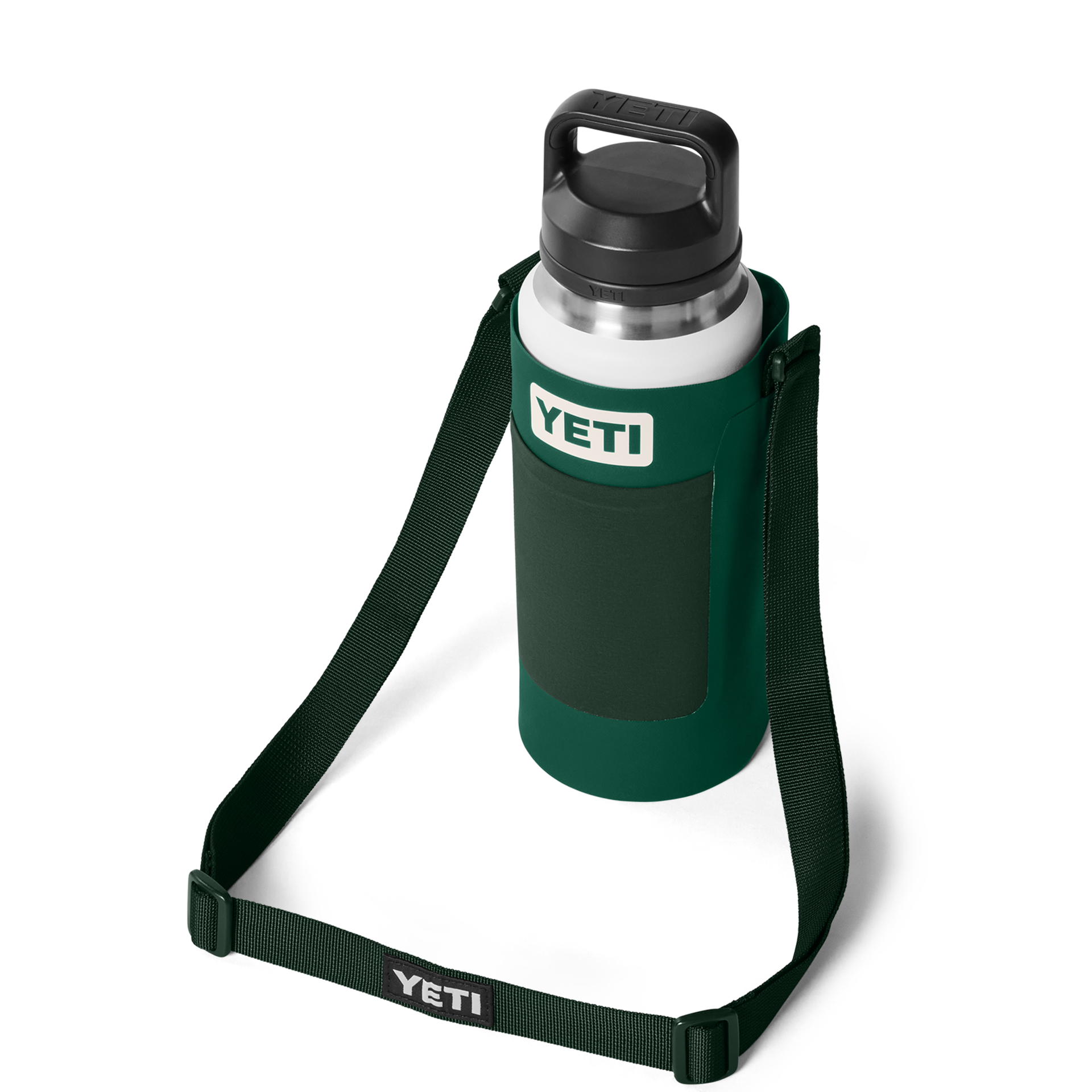 Bottle Sling Large, Black Forest Green, large