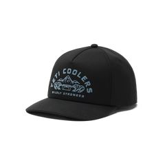 Mid Pro Flat Brim Hat, Black, large