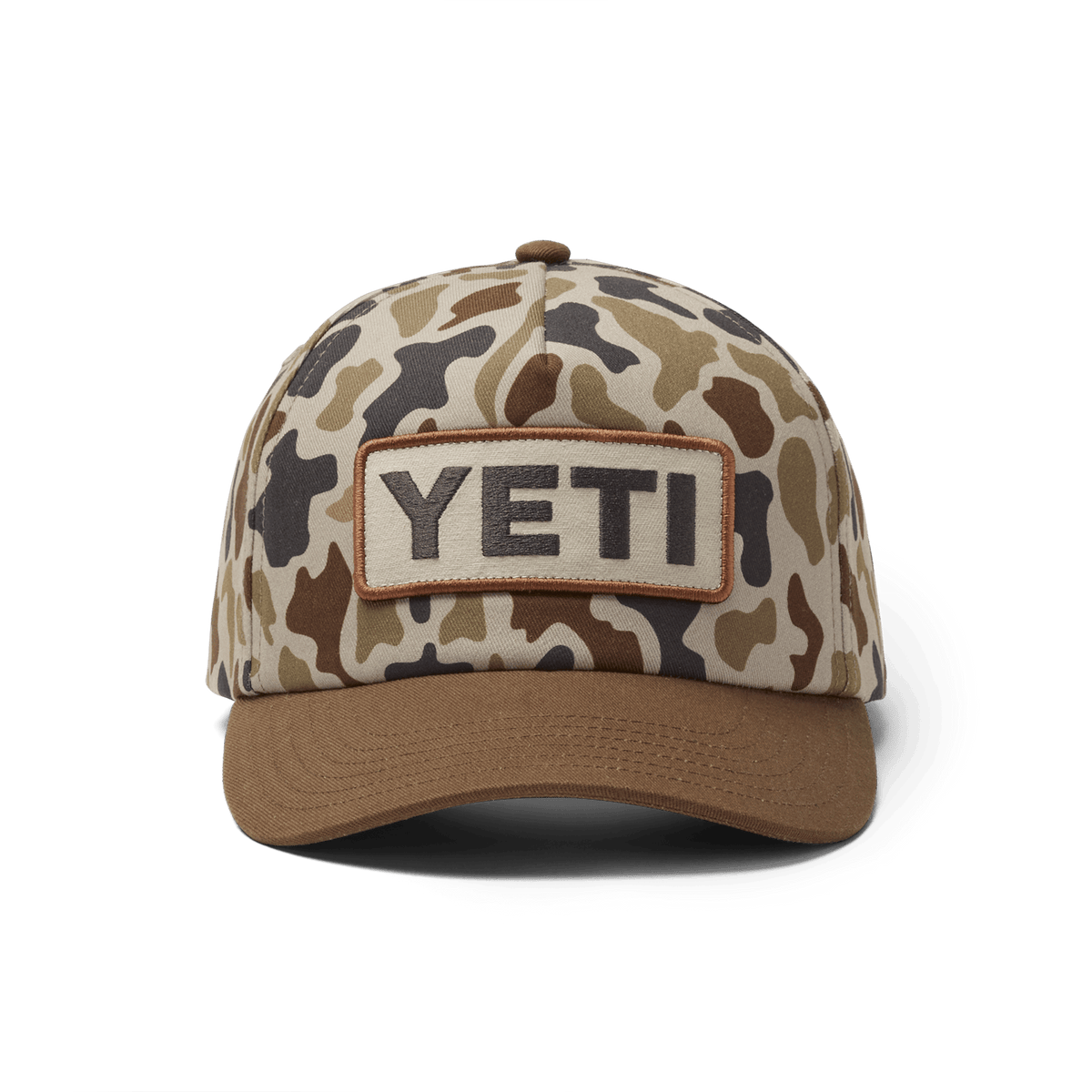 YETI? Wetlands Camo Logo Badge Mid Pro Flat Brim Hat