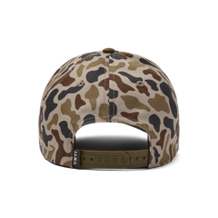 Mid Pro Flat Brim Hat, Wetlands Camo, large