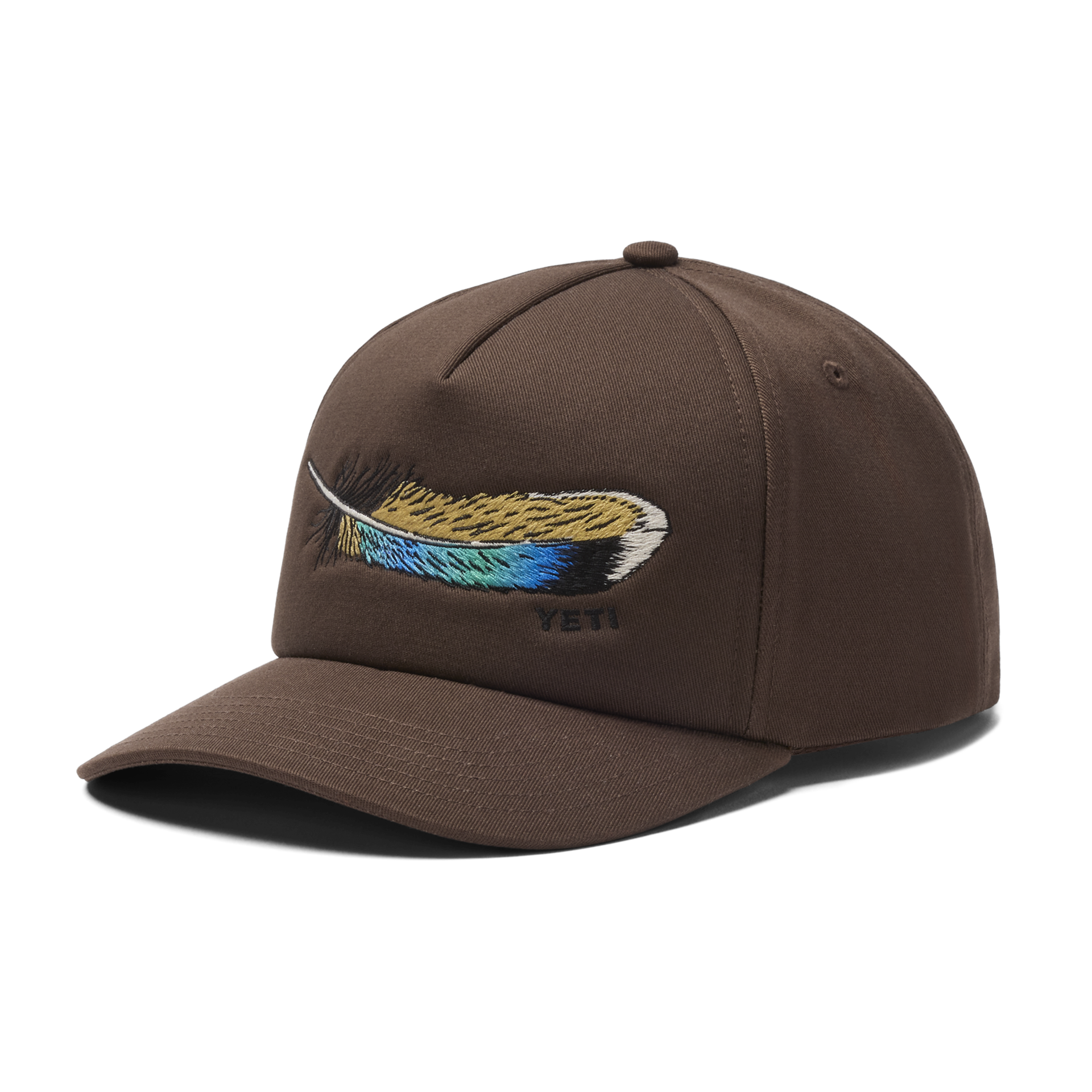 Mid Pro Flat Brim Hat, Brown, large