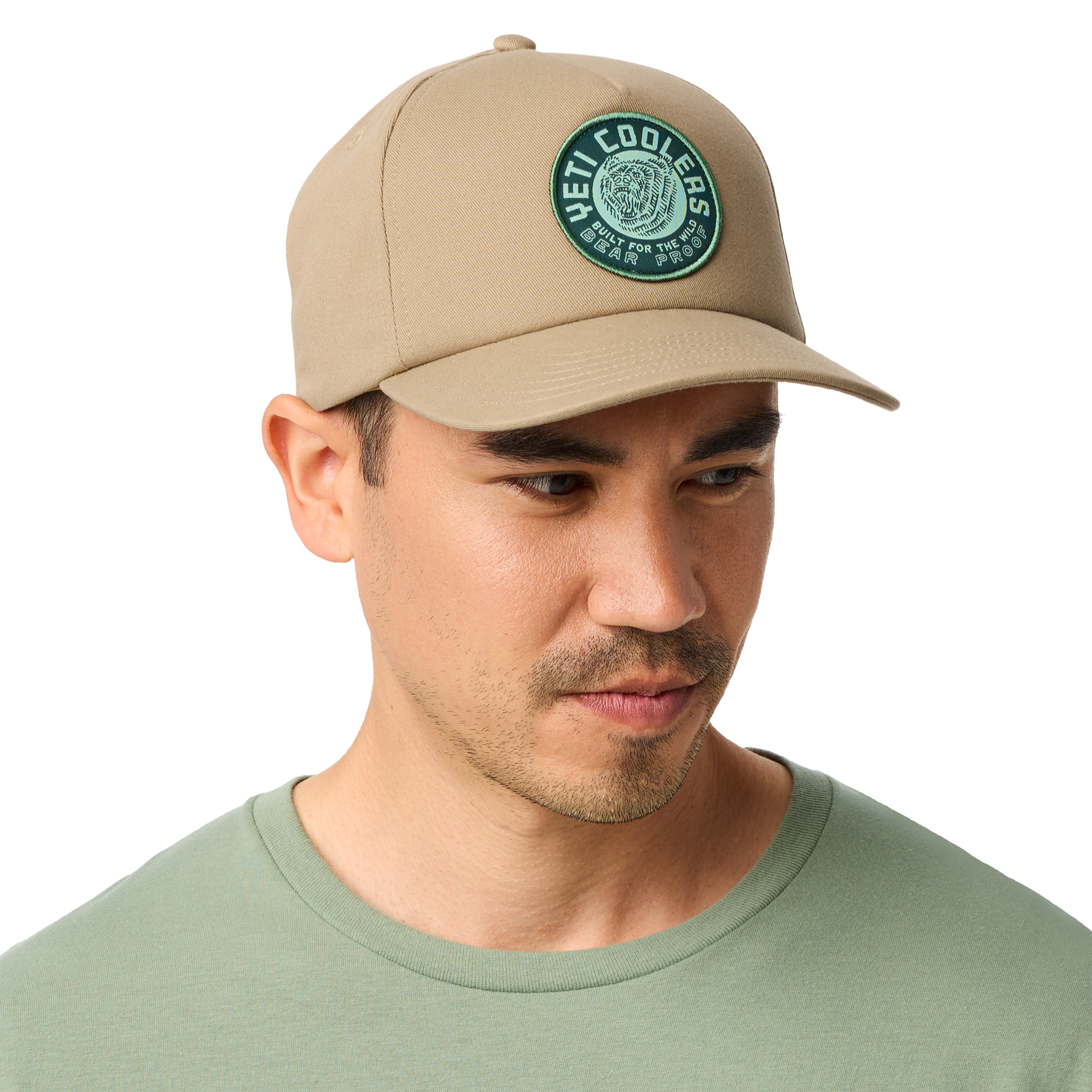 Mid Pro Flat Brim Hat, Taupe, large