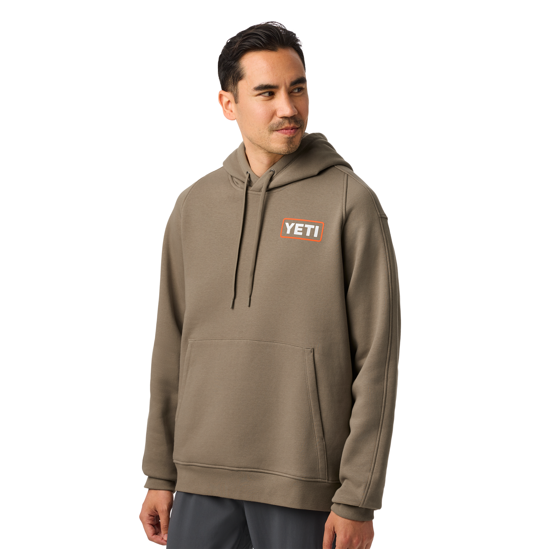 Fleece Hoodie, Wetlands Taupe, large