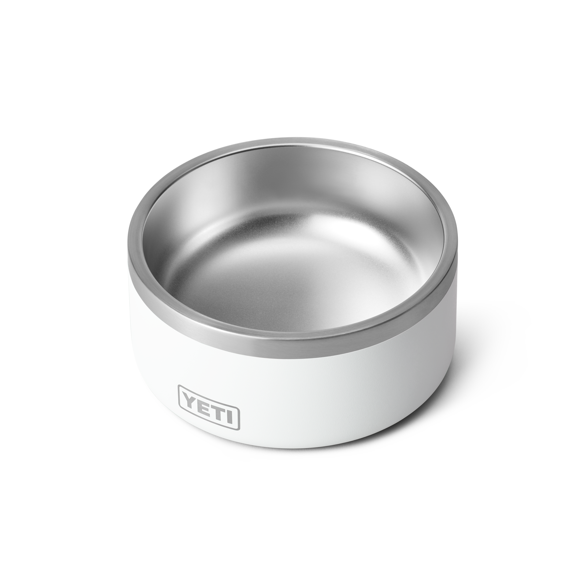 4 Dog Bowl, White, large