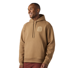 Fleece Hoodie, Brush Brown, large