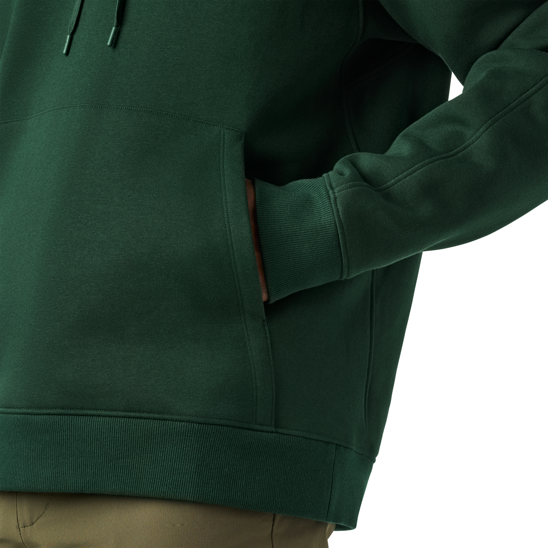 Fleece Hoodie, Dark Forest, large