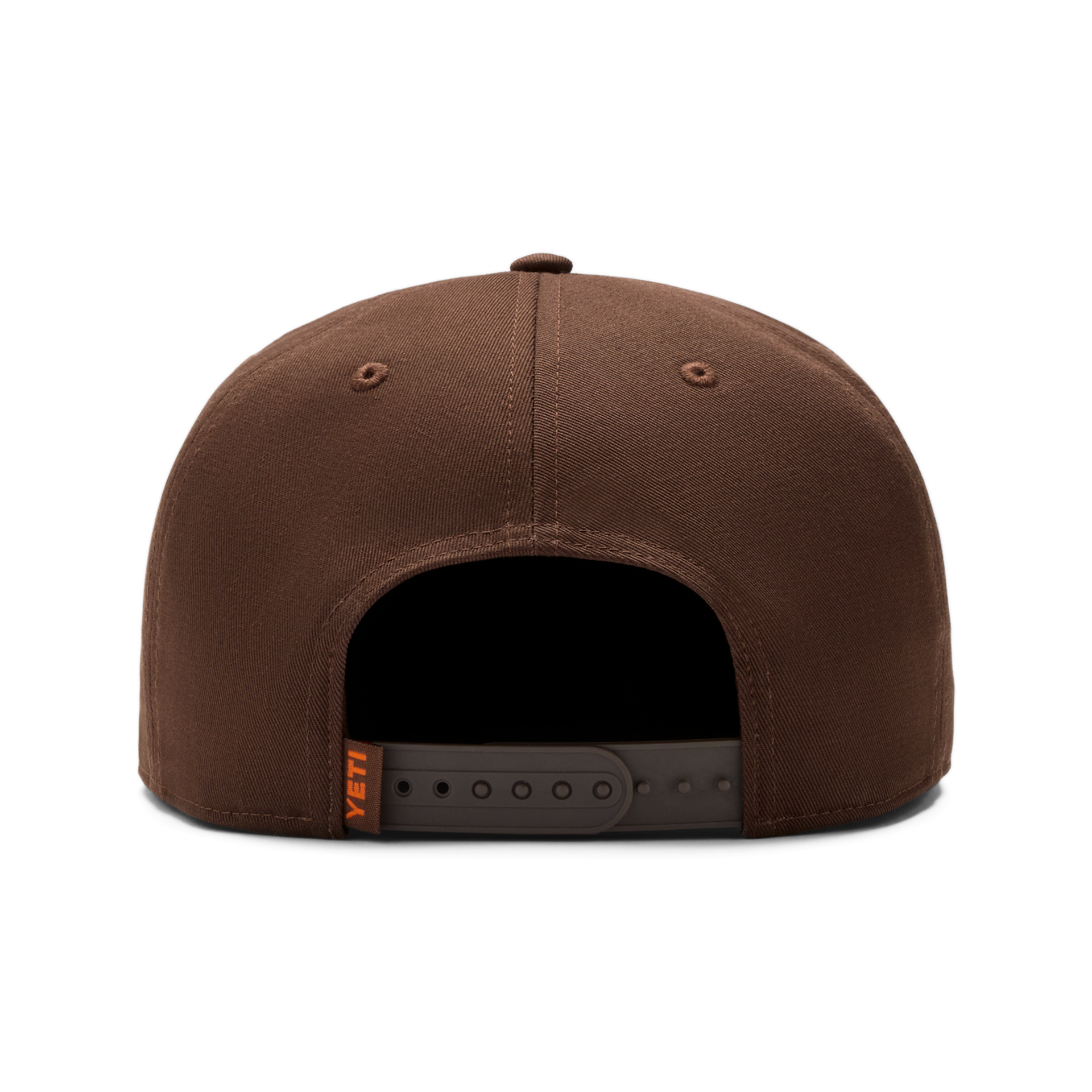 Flat Brim Hat, Dark Brown, large