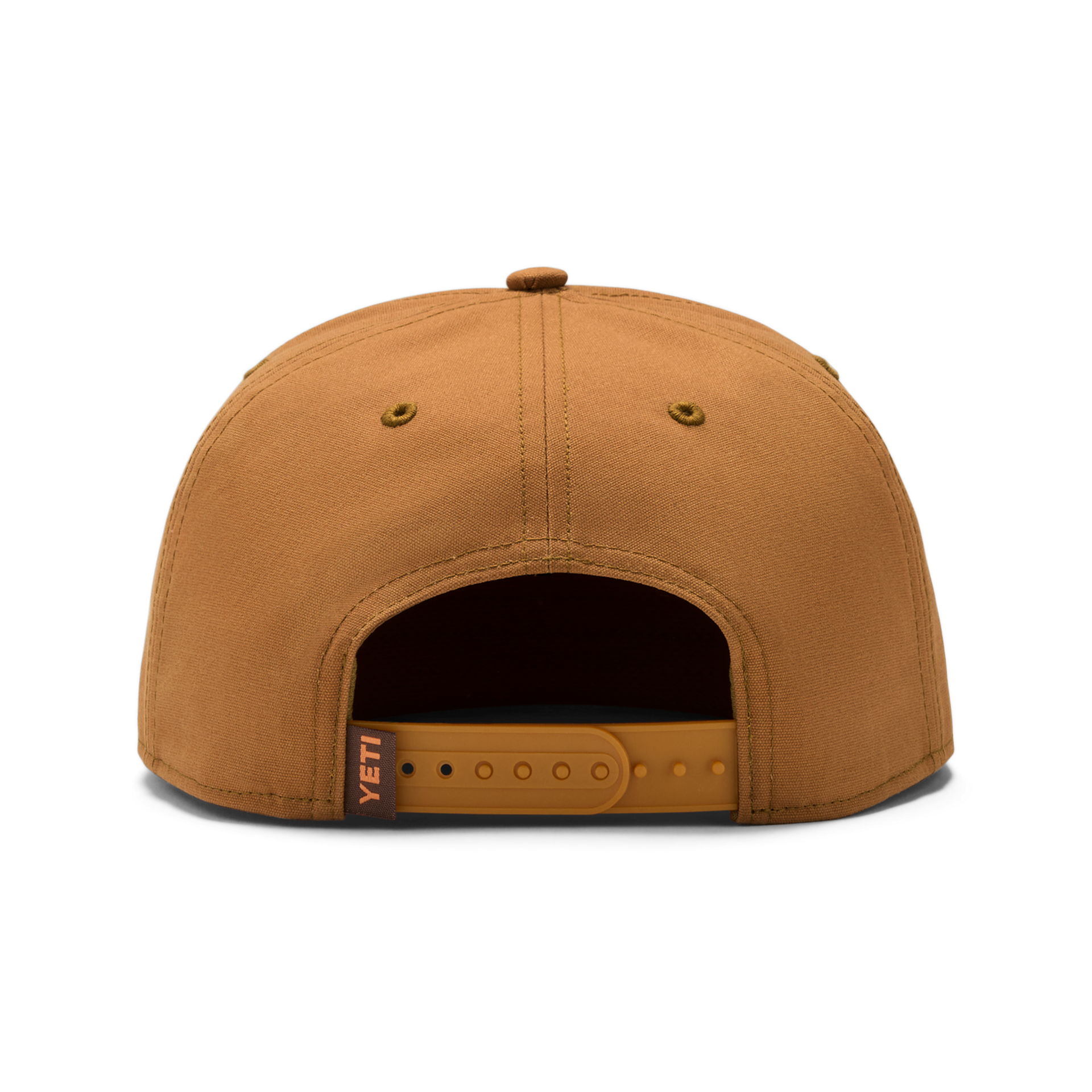 Flat Brim Rope Hat, Brown, large