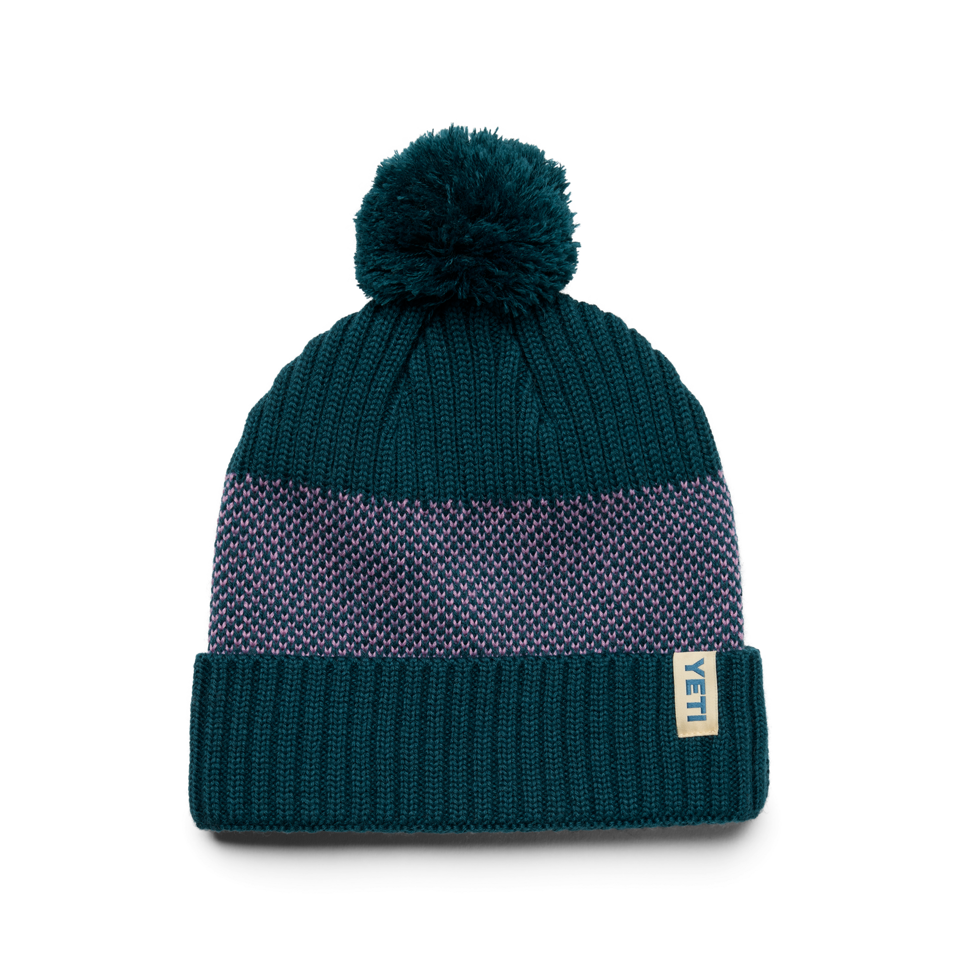 Beanie, Teal/Purple, large
