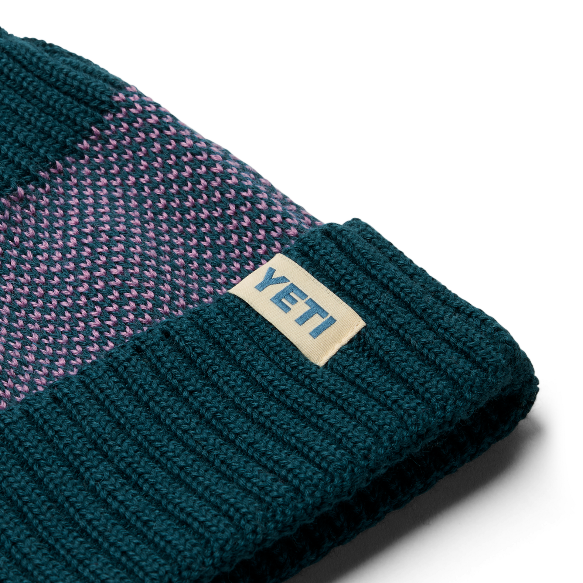 Beanie, Teal/Purple, large