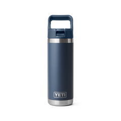 18 oz Water Bottle, Navy, large