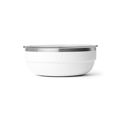 3.6 QT Insulated Low Bowl, White, large