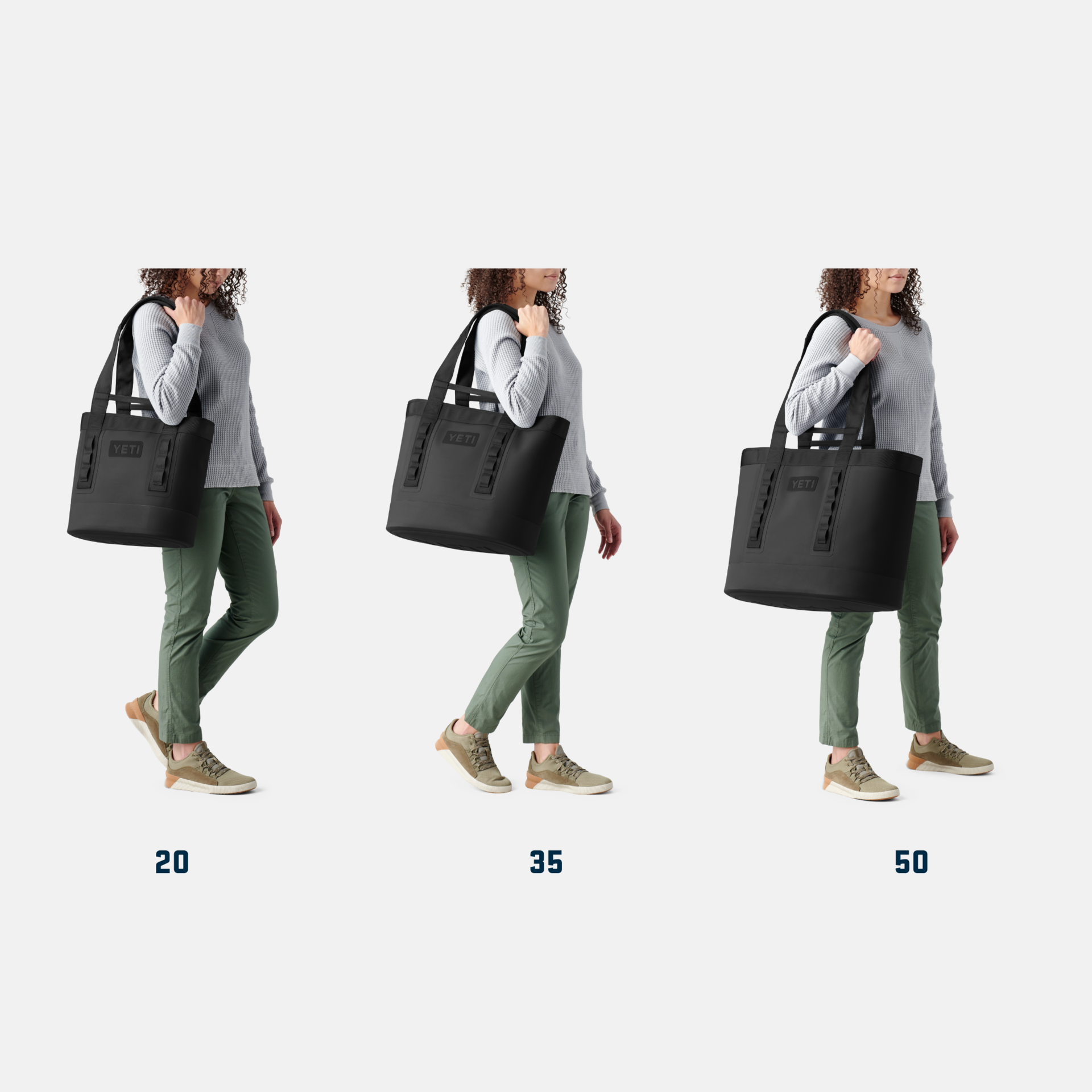 20 Carryall Tote Bag, Black, large