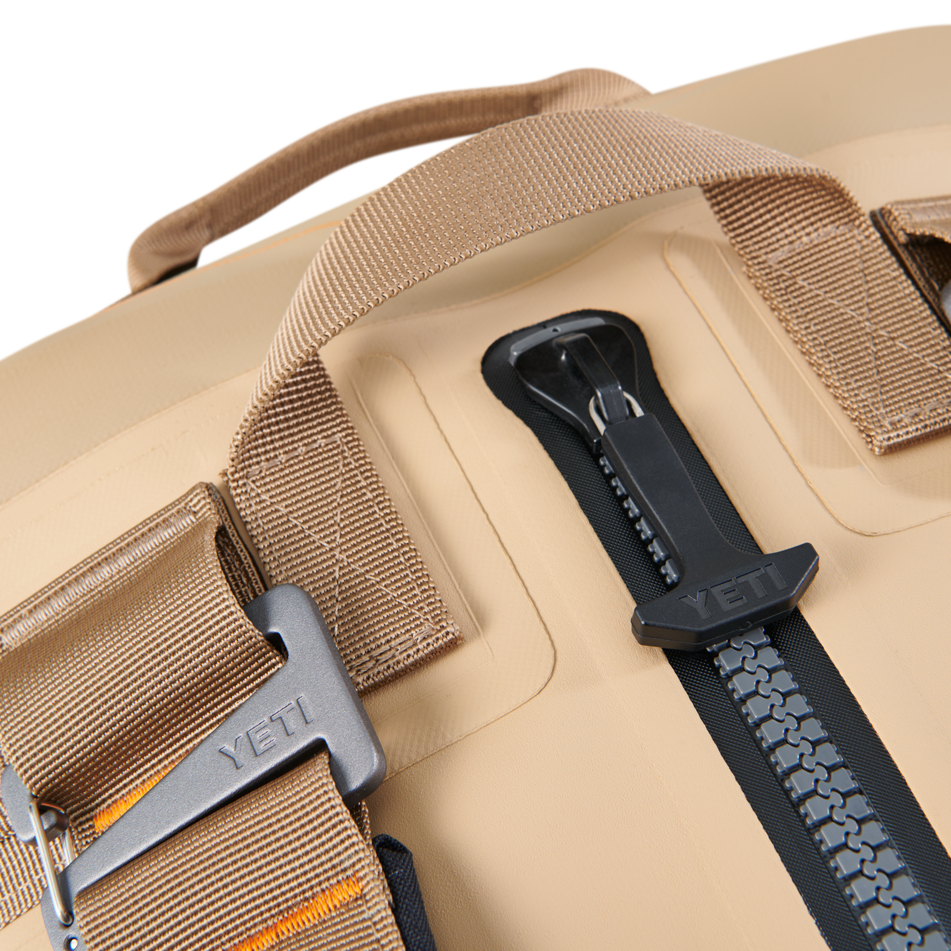 50L Waterproof Duffel, Tan, large