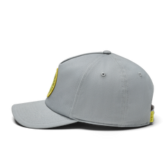Woven Snapback Hat, Gray, large