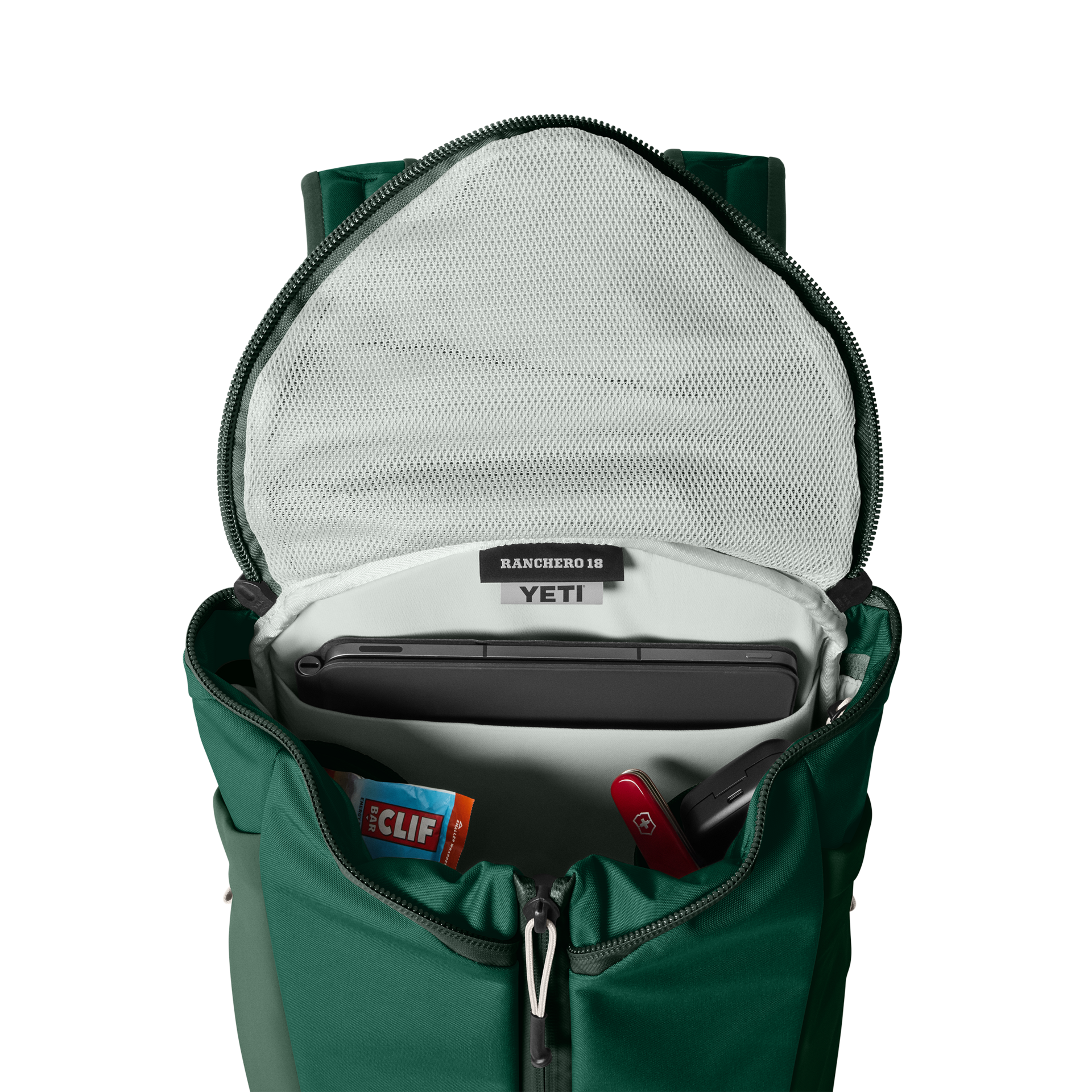 18L Commuter Backpack, Black Forest Green, large