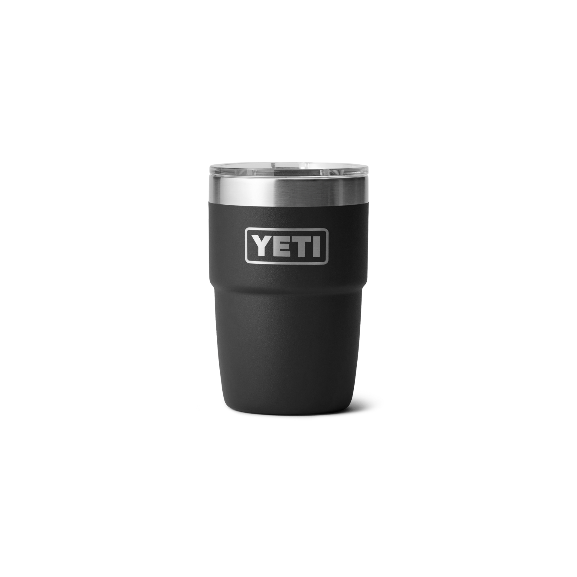 8 oz Stackable Cup, Black, large