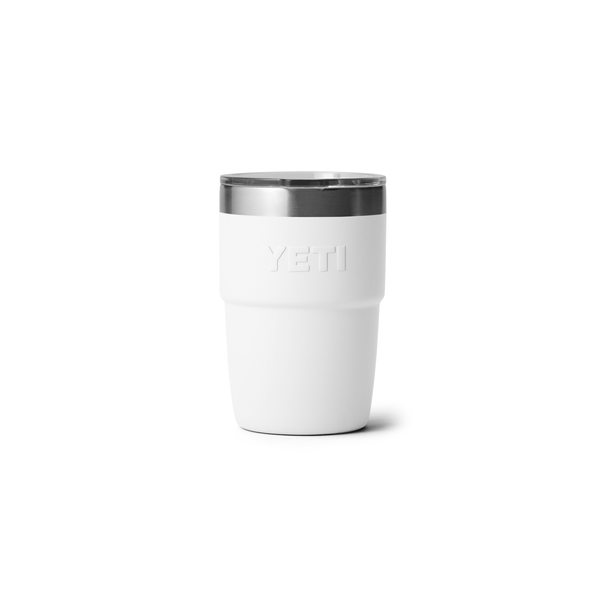 8 oz Stackable Cup, White, large