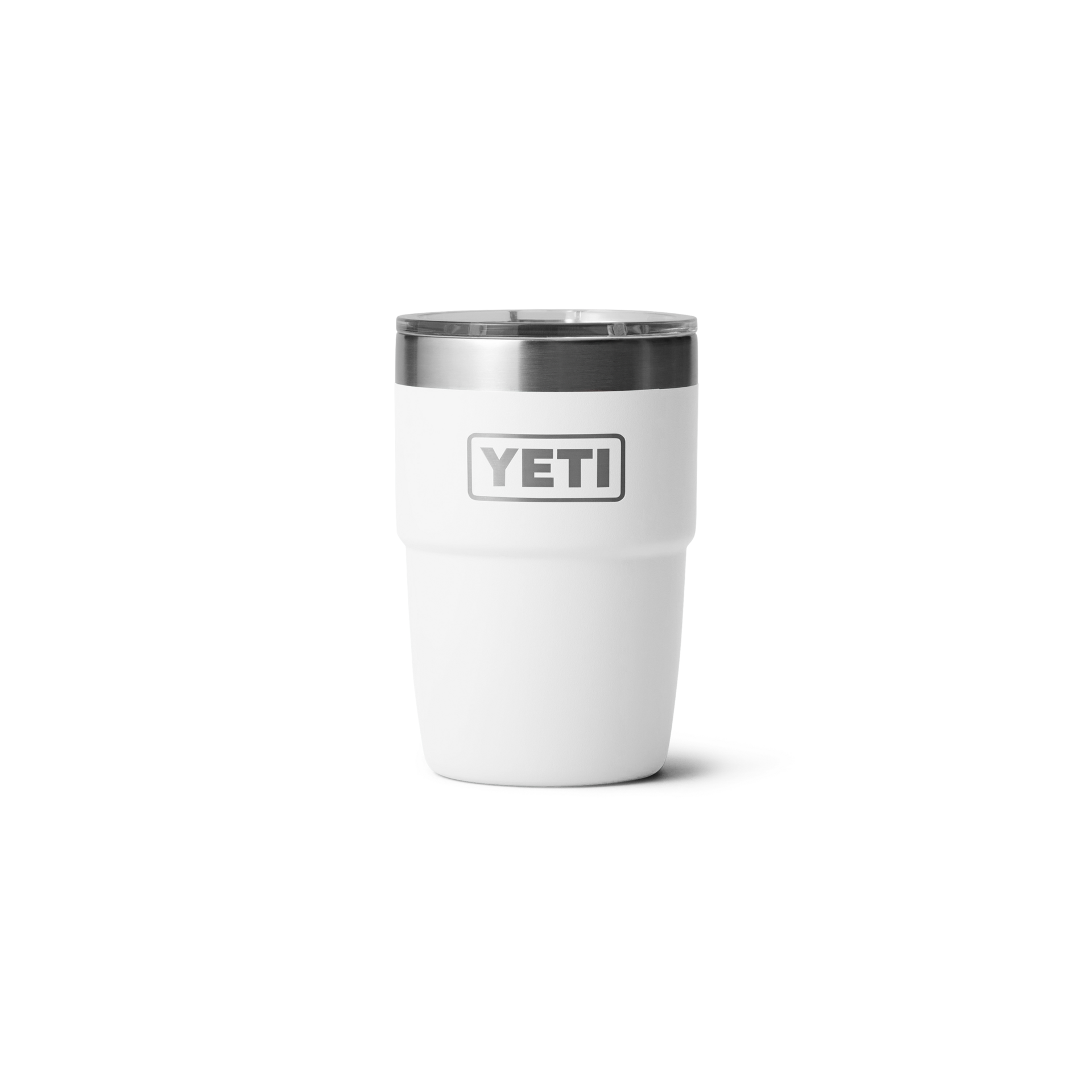 8 oz Stackable Cup, White, large