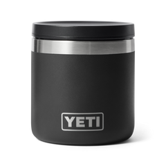 8 oz Insulated Food Jar, Black, large