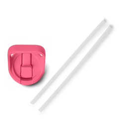 Bottle Straw Cap, Tropical Pink, large