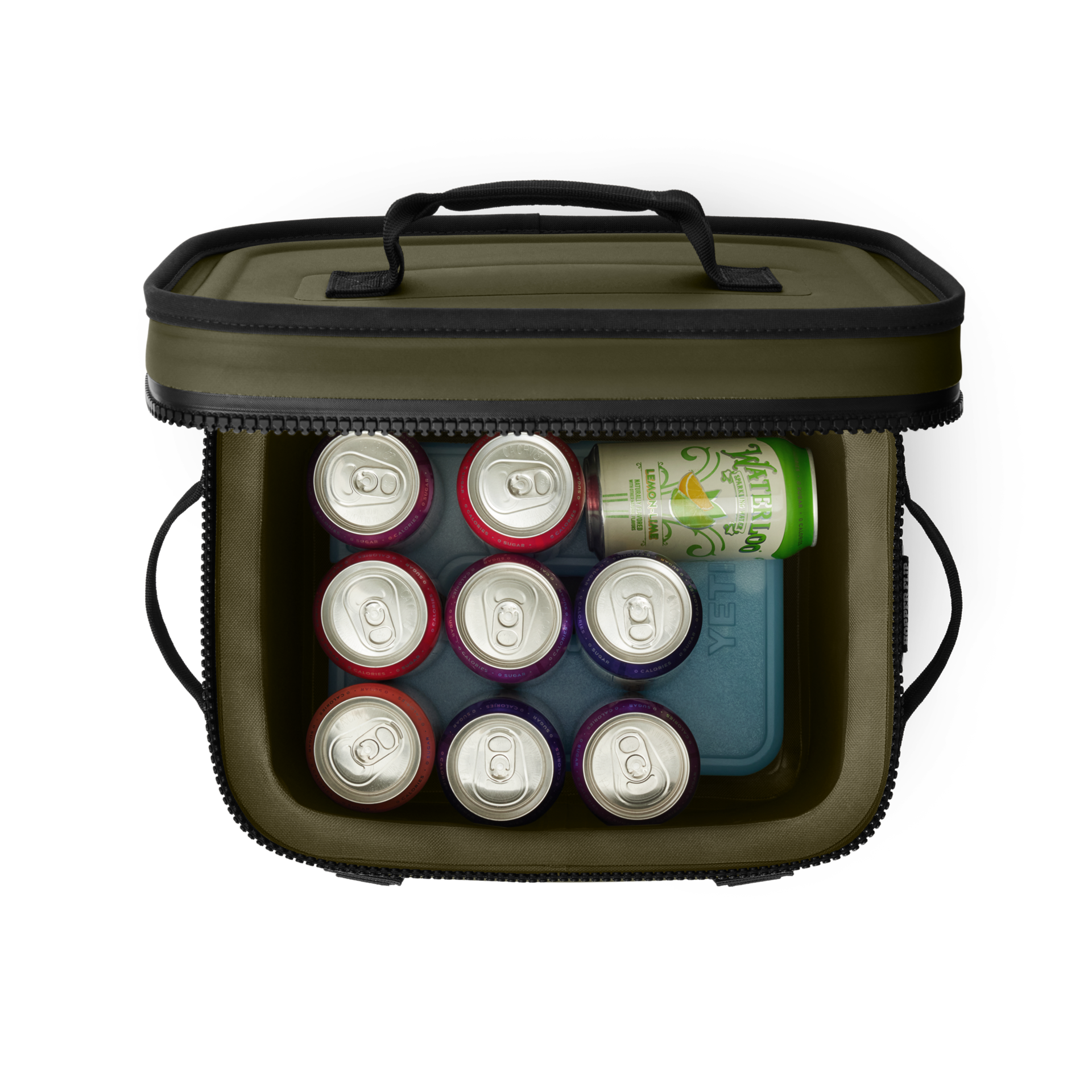 12 Soft Cooler, Olive/Black, large