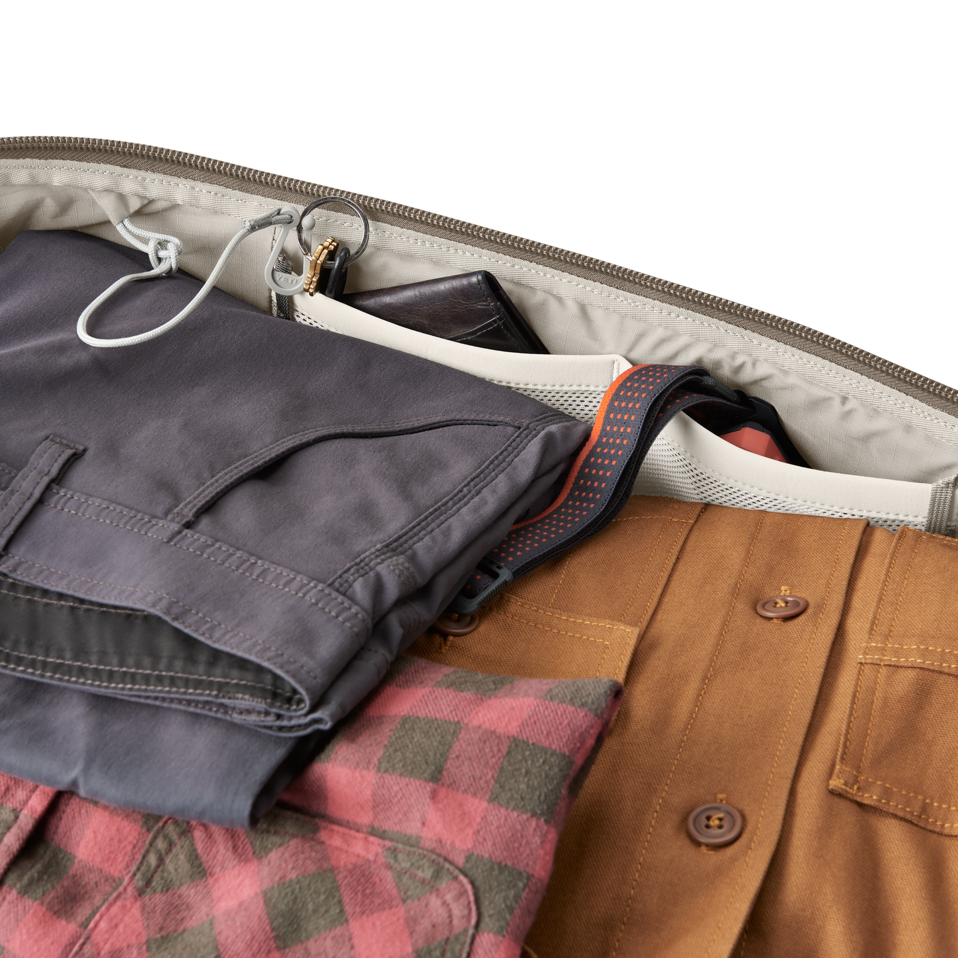 60L Travel Duffel, Cape Dark Taupe, large